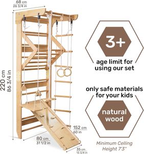 Parete da arrampicata <span class=keywords><strong>per</strong></span> bambini LM <span class=keywords><strong>per</strong></span> bambini, struttura da arrampicata <span class=keywords><strong>in</strong></span> <span class=keywords><strong>legno</strong></span> <span class=keywords><strong>per</strong></span> interni <span class=keywords><strong>in</strong></span> <span class=keywords><strong>legno</strong></span> scala da parete svedese scala da parete <span class=keywords><strong>palestra</strong></span> <span class=keywords><strong>per</strong></span> bambini - Product Image 3