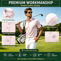 Fournisseur de polos de golf personnalisés par sublimation – Vêtements de golf en gros pour hommes – T-shirts de golf extensibles de qualité supérieure pour hommes avec impression