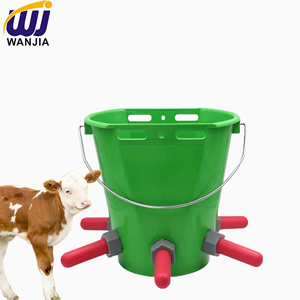 WANJIA-Cubo de alimentación para terneros de 8L, alimentador de leche de animales, alimentador de leche de cordero, para bebés, cabra, ganado - Product Image 1