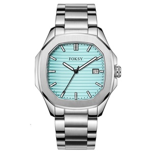 Montre à quartz pour homme de marque classique de haute qualité, montre-bracelet carrée de luxe tendance, fournisseur de montres mécaniques automatiques personnalisées - Product Image 1