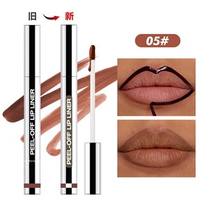 Crayon à Lèvres Vegan Peel Tattoo Longue Tenue, Stylo Contour des Lèvres 8 Couleurs Fini Mat Pailleté, Haute Pigmentation Naturelle Minérale - Product Image 6