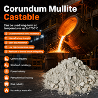Matériaux de coulée réfractaires non métalliques Corindon-Mullite pour fours à ciment