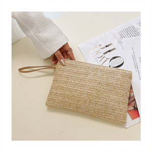 <span class=keywords><strong>Sac</strong></span> à cosmétiques en paille naturelle <span class=keywords><strong>pour</strong></span> <span class=keywords><strong>femme</strong></span>, grande capacité, réutilisable, écologique, personnalisé, avec fermeture éclair – Offre Spéciale Été - Product Image 4