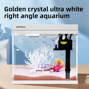 Aquário de Vidro Ultra Claro JSD Jinjing com Filtro 3 em 1, Luz LED, Bomba Silenciosa e Porta de Alimentação para Casa e Escritório - Product Image 3