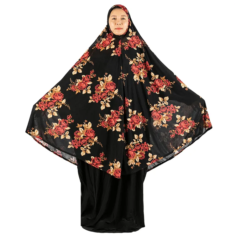 イスラム教徒のスタイルキマルヒジャーブの祈りの着用女性ジルバブイスラム製品ブルカヘッドスカーフトルコの祈りの服ニカブアラブ