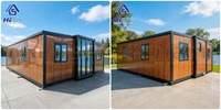 Casa Prefabbricata Espandibile in Container da 20Ft 40Ft Pronta per Essere Abitata, con 1, 2, 3, 4 o 5 Camere da Letto, Cucina e Giardino - Tiny Home