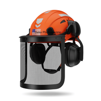 Casque de sécurité DEKE personnalisé avec protège-oreilles et visière, casque de protection pour tronçonneuse, personnalité