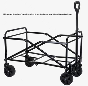 Customizable <b>Foldable</b> Easy Move <b>Cart</b> Heavy Duty Shopping <b>Cart</b> with Four-Wheel Platform Structure for Outdoor - Product Image 5