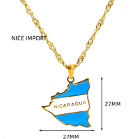 Collier Territoire Marocain en Acier Titane avec Pendentif Goutte d'Huile, Bijou Créatif Tendance pour Hommes et Femmes