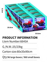 Ensemble de blocs de construction en plastique ABS HTL Mini, modèle de voiture, camion DIY, jouet éducatif, véhicule de construction, jouet de construction pour enfants