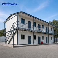 VICDOWEX Maison Conteneur Modulaire Contemporaine Personnalisée pour Bureaux, Entrepôts, Dortoirs et Logements de Travailleurs