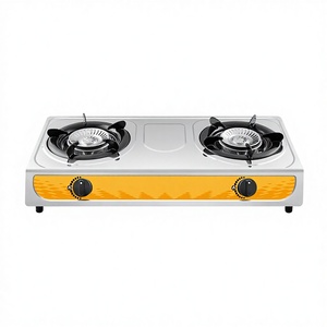 Fornello a <span class=keywords><strong>Gas</strong></span> Doppio ZHANBANG di Alta Qualità a Basso Prezzo, 2 Bruciatori in Acciaio Inox, Classe A per Risparmio Energetico, GPL, per Camper e Hotel - Product Image 3