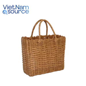 Portable Écologique À La Main Ménage Incassable En Plastique Souple Rotin Poignée De Stockage Rectangulaire Panier-Vietnam Source - Product Image 1
