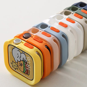 Custodia protettiva Anti Shock per paraurti in TPU in pelle opaca per <span class=keywords><strong>Apple</strong></span> <span class=keywords><strong>Watch</strong></span> serie 10 9 8 <span class=keywords><strong>7</strong></span> - Product Image 1