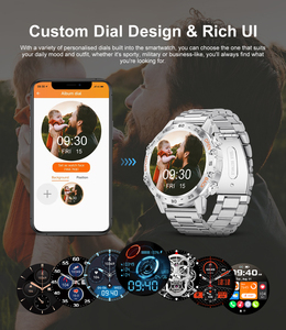 LIGE BW1846 (7 giorni) Smartwatch Android con batteria a lunga durata per uomo, risposta alle chiamate, lettore musicale, dispositivo indossabile, 2 cinturini - Product Image 6