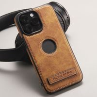 Étui de téléphone en cuir de style professionnel de haute qualité pour iPhone avec support, coque de protection pour iPhone 17 16 15 14 13 12 Pro Max