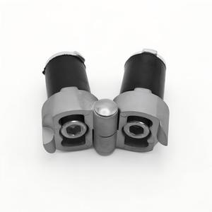 Connecteur en aluminium galvanisé à double tube rotatif mobile, charnière de tuyau incliné - Product Image 5