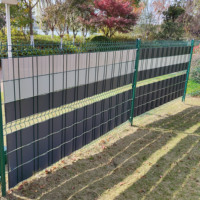 Tira de cercado de privacidad resistente a la intemperie, cinta de valla de ratán de PVC a prueba de desgarros para valla de Metal galvanizado