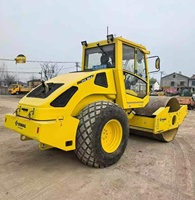 Compacteur de sol d'occasion de 13 tonnes |   Rouleau vibratoire BOMAG BW213DH d'origine |    Machinerie de construction routière lourde