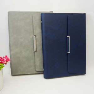 Biểu Tượng Tùy Chỉnh Màu Xanh PU Da Máy Tính Xách Tay Bìa Cá Nhân 6 Vòng Chất Kết Dính Nhật Ký Kế Hoạch Bìa - Product Image 1