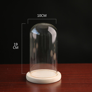 Bocal à <span class=keywords><strong>cloche</strong></span> <span class=keywords><strong>en</strong></span> <span class=keywords><strong>verre</strong></span> transparent, 4 pièces, avec base <span class=keywords><strong>en</strong></span> bois, <span class=keywords><strong>cloche</strong></span>, dôme <span class=keywords><strong>en</strong></span> <span class=keywords><strong>verre</strong></span>, vente <span class=keywords><strong>en</strong></span> gros - Product Image 5