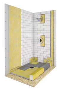 Panneau de douche portable avec kit de <span class=keywords><strong>receveur</strong></span> de douche en acier inoxydable pour salle de bain Base de douche EPS 48*48 pouces - Product Image 6