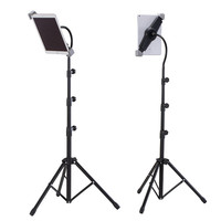 Support de tablette et de smartphone en métal extensible, compatible iPad, support de bureau réglable en hauteur, pliable et flexible
