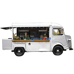 Unique Black Coffee Mobile Food <b>Trailer</b> Low-key Mobile Kitchen Dining Food Car with Connotation - Product Image 1