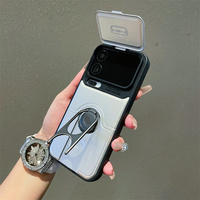 Étui de téléphone à fenêtre coulissante pour iPhone 17 Pro Max 360 °   Coque antichoc avec anneau rotatif pour Samsung S26 Ultra S25 S24 S23 A25