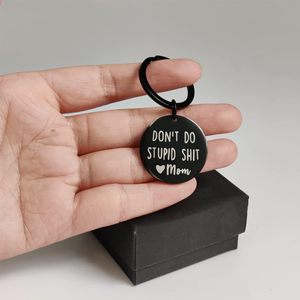 Divertente Portachiavi in Acciaio Inossidabile, Regalo per Adolescenti e Bambini con Design 'Don't Do Stupid Shit', Idea Regalo per Studenti Universitari da Parte della Mamma - Product Image 6