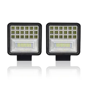 4 인치 126W LED 작업 빛 12v 24V 트럭 버스 보트 안개등 자동차 조명 어셈블리 오프로드 방수 액세서리
