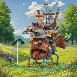 Bloques <span class=keywords><strong>de</strong></span> Construcción <span class=keywords><strong>de</strong></span> Plástico del <span class=keywords><strong>Castillo</strong></span> Móvil <span class=keywords><strong>de</strong></span> <span class=keywords><strong>Howl</strong></span>, Modelo <span class=keywords><strong>de</strong></span> Ensamblaje, Decoración <span class=keywords><strong>de</strong></span> Anime - Product Image 2