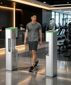 Gesichtserkennungs-Drehkreuz mit Biometrischer Zugangskontrolle Automatisches Fußgänger-Drehkreuz für Büro- und Fitness-Eingänge - Product Image 1