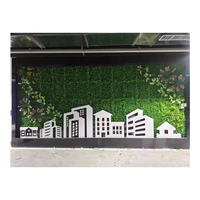 Panneaux muraux d'herbe artificielle Panneau d'herbe suspendu Panneau mural d'extérieur Plante verte artificielle d'ingénierie murale