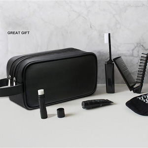 PU <strong>Leather</strong> <strong>Toiletry</strong> <strong>Bag</strong> PVC Travel Cosmetic Makeup Pack Pouch Waterproof PU Cosmetic Washing Unisex Storage Hanging <strong>Toiletry</strong> <strong>Bag</strong> - Product Image 6