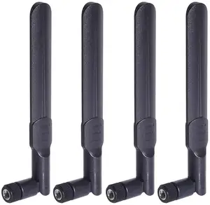 Bingfu Dual Band WiFi 2.4GHz 5GHz 5.8GHz MIMO RP-SMA אנטנה (4-Pack) עבור אלחוטי אבטחת IP מצלמה מעקב וידאו צג