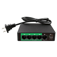 Commutateur réseau intelligent 5 ports 10/100 Mbps, commutateur Ethernet prenant en charge la fonction AI Watchdog
