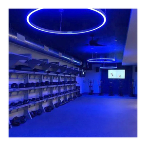 Lámpara colgante circular para cine <span class=keywords><strong>de</strong></span> películas, hotel, apartamento, iluminación LED RGBW - Product Image 1