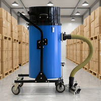 Petit aspirateur électrique industriel 5400W, forte puissance d'aspiration, collecteur de poussière en acier inoxydable pour garage