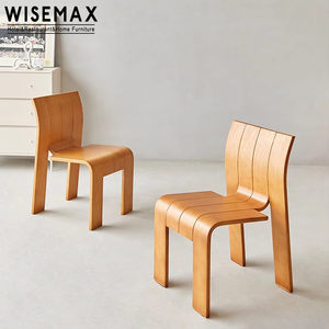 WISEMAX MUEBLES Nuevo estilo chino muebles para el hogar marco de madera estable respaldo Silla de comedor de madera natural para comedor Hotel - Product Image 3