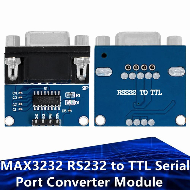 1PCS MAX3232 RS232 to TTL Serial Port Converter Module DB9 Connector MAX232