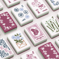 Nouvel ensemble de Mahjong Héritage Série Miss Mahjong 2026, en acrylique, avec gravure personnalisée, tuiles de Mahjong américaines à 3 couches