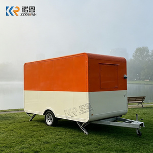 Food Truck Personalizzato 3,5m con Angoli Arrotondati, Rimorchio Cucina Mobile per Caffè, Gelati, Dessert e Snack - Product Image 3