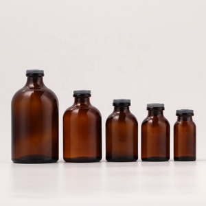 Fabricant d'ambre transparent 10 20 30 50 100ml moule <span class=keywords><strong>salin</strong></span> bouteille en verre à baïonnette tablette médicament bouteille en verre avec bouchon médicamenteux - Product Image 2