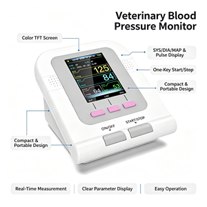 Monitor de Presión Arterial Veterinario para Mascotas, Detector de Presión Arterial Animal con Brazalete de Presión Arterial Opcional y Sonda de Clip para Lengua SpO2 - Product Image 4