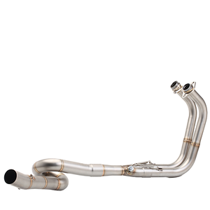 Nuevo sistema de escape completo original para motocicleta <span class=keywords><strong>Kawasaki</strong></span> Z400 Ninja <span class=keywords><strong>400</strong></span>, tubo de conexió<span class=keywords><strong>n</strong></span> delantero de 51 mm, silenciador deslizante - Product Image 1