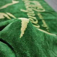 100% Cotton Beach Towel Double Sided Jacquard Different Print logo Breathable Terry Luxury Bath Towel Yarn Dyed Woven Towel