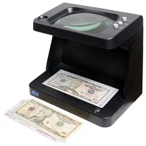DC-107EB Multifunctional Portable UV Money Detector Magnetic Detection Watermark Verification counterfeit bill detectors money