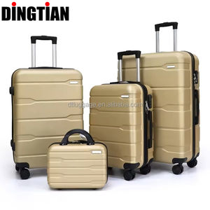 Coquille rigide 14 20 24 28 pouces sac de voyage à roulettes bagages valises de voyage ensembles avec sac à cosmétiques vente en gros d'usine à prix bon marché - Product Image 4