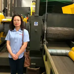 XKP-560 rubber cracker mill used for waste tire recycling machine